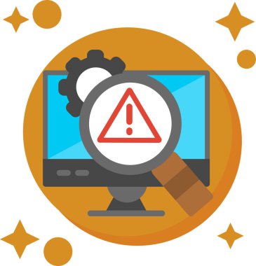 büyüteçli bilgisayar ve alarm