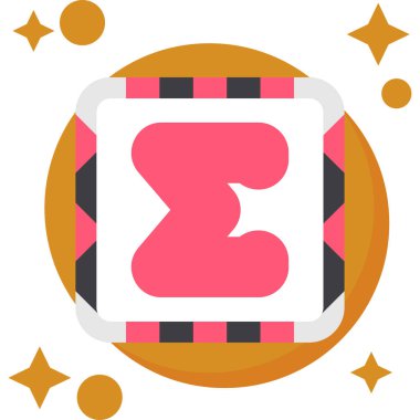 f harfi, vektör illüstrasyonu