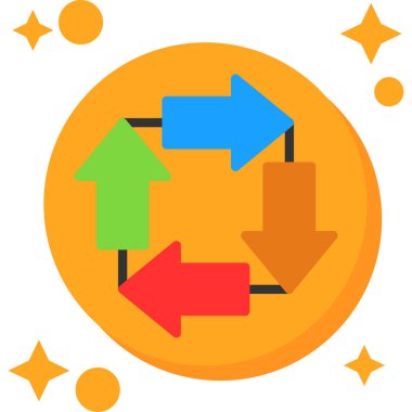 Oklu bir arkaplan vektör illüstrasyonu