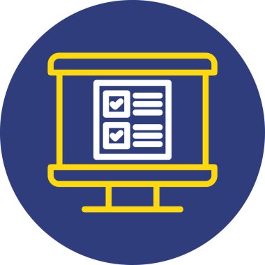 Bilgisayar. Web simgesi basit illüstrasyon