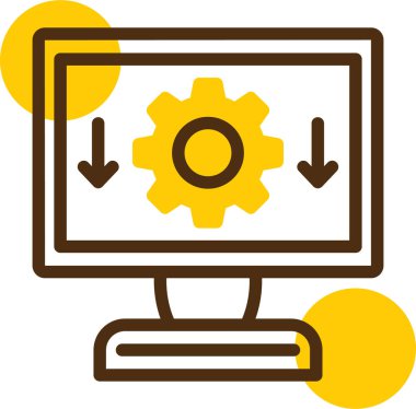 Ayarlama. Web simgesi basit illüstrasyon