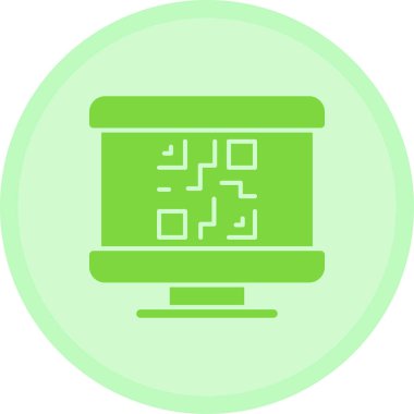 QR kodu. Web simgesi basit illüstrasyon