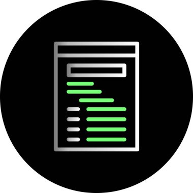 Web simgesi, basit ve düz tasarımın vektör illüstrasyonu