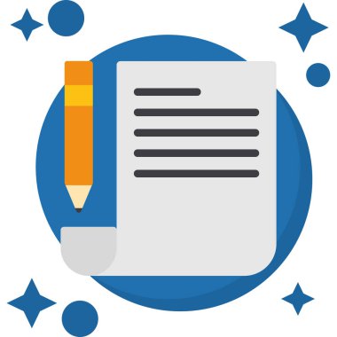 Not vektör simgesi yazılıyor