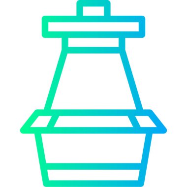 Yemek. Web simgesi basit illüstrasyon