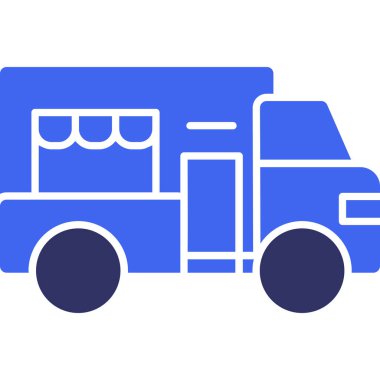 Teslimat. Web simgesi basit illüstrasyon