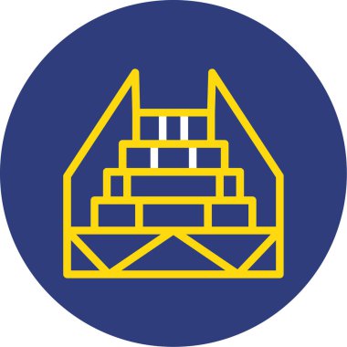 Yapı ve mimarinin vektör illüstrasyonu