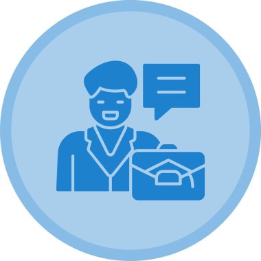 Müşteri hizmet vektör satırı simgesi