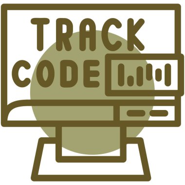 kod kod vektör simgesi