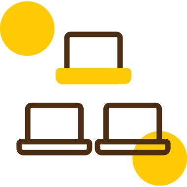 dizüstü bilgisayar simgesi, vektör illüstrasyonu