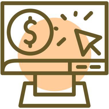 iş yönetimi dairesi simgesi düz stil