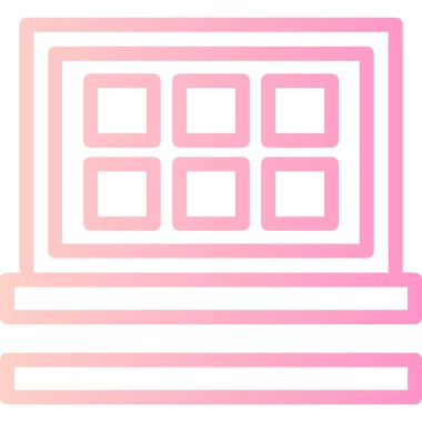 Modern bilgisayarın vektör illüstrasyonu