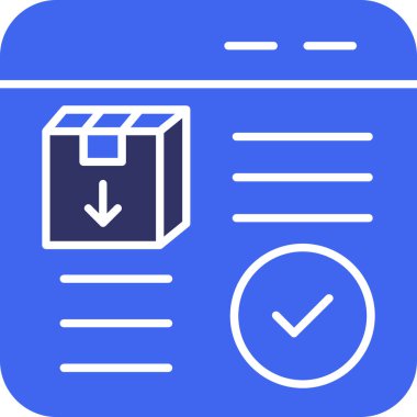 kutu simgesi, vektör illüstrasyonu