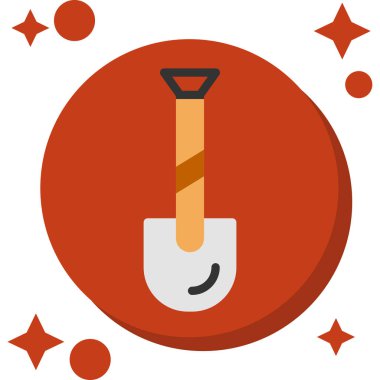 Düz stil golf topu simgesi