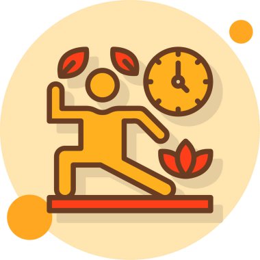 Spor salonundaki bir adamın vektör çizimi