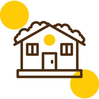 ev simgesini, basit vektör çizim