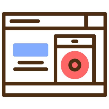 tarayıcı web sayfası vektör simgesi