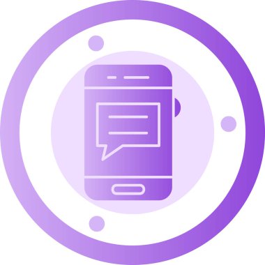 Vektör iletisi Simgesi illüstrasyonu