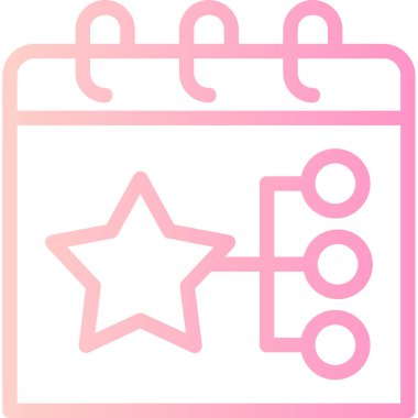 Takvim simgesi vektör illüstrasyonu