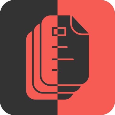 Belge. Web simgesi basit illüstrasyon