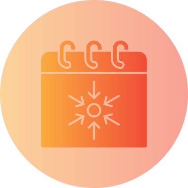 Güneş enerjisi simgesinin vektör illüstrasyonu