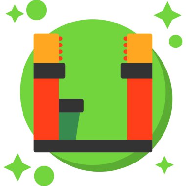 Çizgi film yeşil ve beyaz arkaplanının vektör çizimi