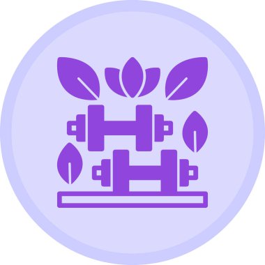 Bitki simgesinin vektör illüstrasyonu