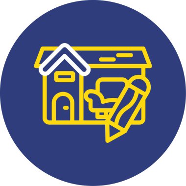 ev simgesi vektör illüstrasyonu