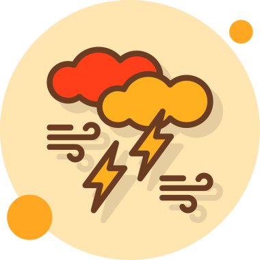 Bulut simgesi vektör illüstrasyonu