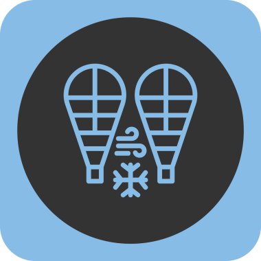 Buz patenleri, buz pateni ikonu. vektör illüstrasyonu