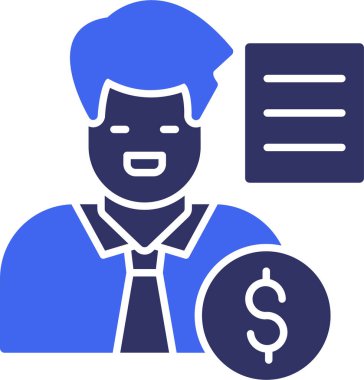 Para için. Web simgesi basit illüstrasyon