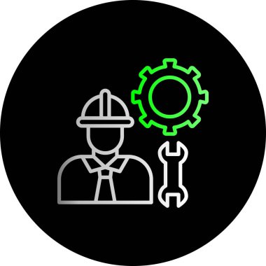 Modern simgenin vektör illüstrasyonu