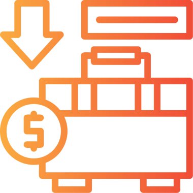 para akışı dolar simgesi ana hat biçiminde