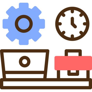 saat dişli ayarları simgesi - taslak biçimi