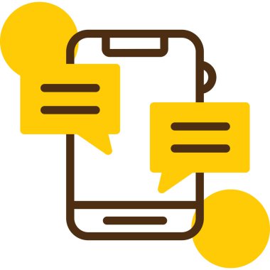 Konuş. Web simgesi basit illüstrasyon