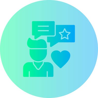 Kalp ikonu vektör illüstrasyonu