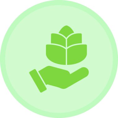 Bitki. Web simgesi basit illüstrasyon