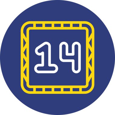 Mavi takvim simgesinin vektör illüstrasyonu