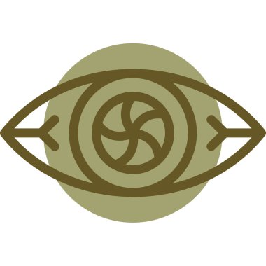 Pusulalı göz. vektör illüstrasyonu