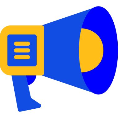 Konuşmacı. Web simgesi vektör illüstrasyonu