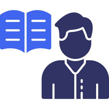 Kitap. Web simgesi basit illüstrasyon