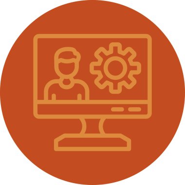 Seo simgesinin vektör illüstrasyonu