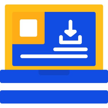 Bilgisayar. Web simgesi basit illüstrasyon