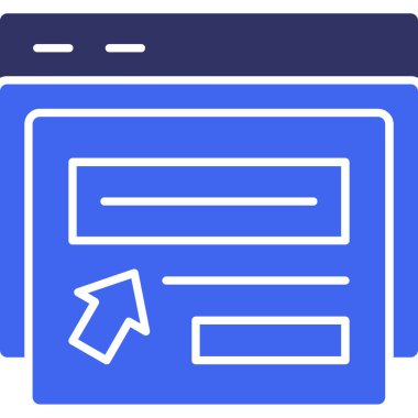 tarayıcı web simgesi, basit tasarım