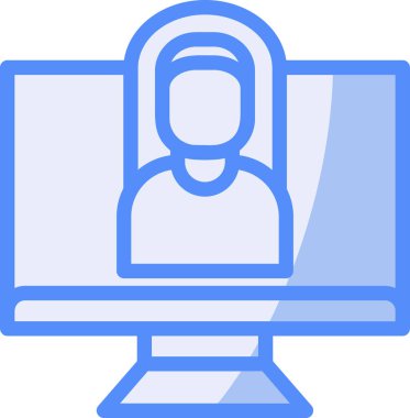 Bilgisayar. Web simgesi basit illüstrasyon