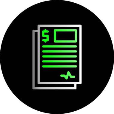 Belge simgesinin vektör illüstrasyonu