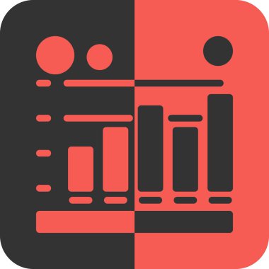 kitap vektör simgesi. bicolor düz simge sembolü, yoğun kırmızı ve siyah renkler, yuvarlak açılar