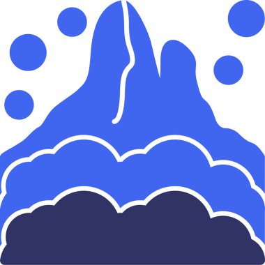 kar simgesi, vektör illüstrasyonu