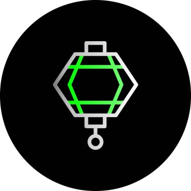 Eşsiz Veri Merkezi Vektör Satır Simgesi