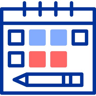 Takvim. Web simgesi basit illüstrasyon